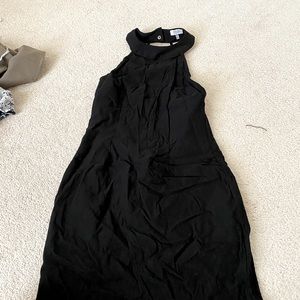 backless black tobi halter dress